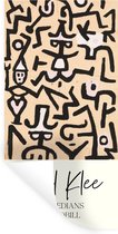 Muurstickers - Sticker Folie - Schilderij - Paul Klee - Comedians handbill - 80x160 cm - Plakfolie - Muurstickers Kinderkamer - Zelfklevend Behang - Zelfklevend behangpapier - Stickerfolie