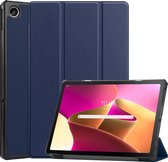 Etui Lenovo Tab M10 Plus (Gen 3) Luxe Case Book Case - Housse Lenovo Tab M10 Plus (Gen 3) - Blauw foncé