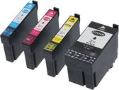 PrintAbout huismerk Inktcartridge 27XXL (T27914010) 4-kleuren Multipack Hoge capaciteit geschikt voor Epson