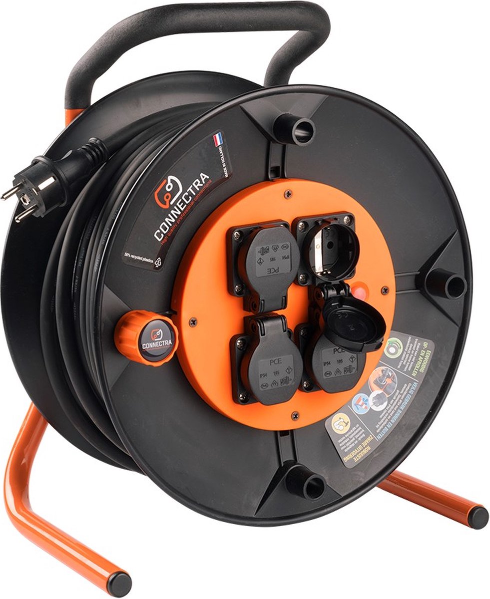 Connectra 47.865.10 Kabelhaspel Expert Pro - 50m - H07RN-F - 3 x 1.5 mm²