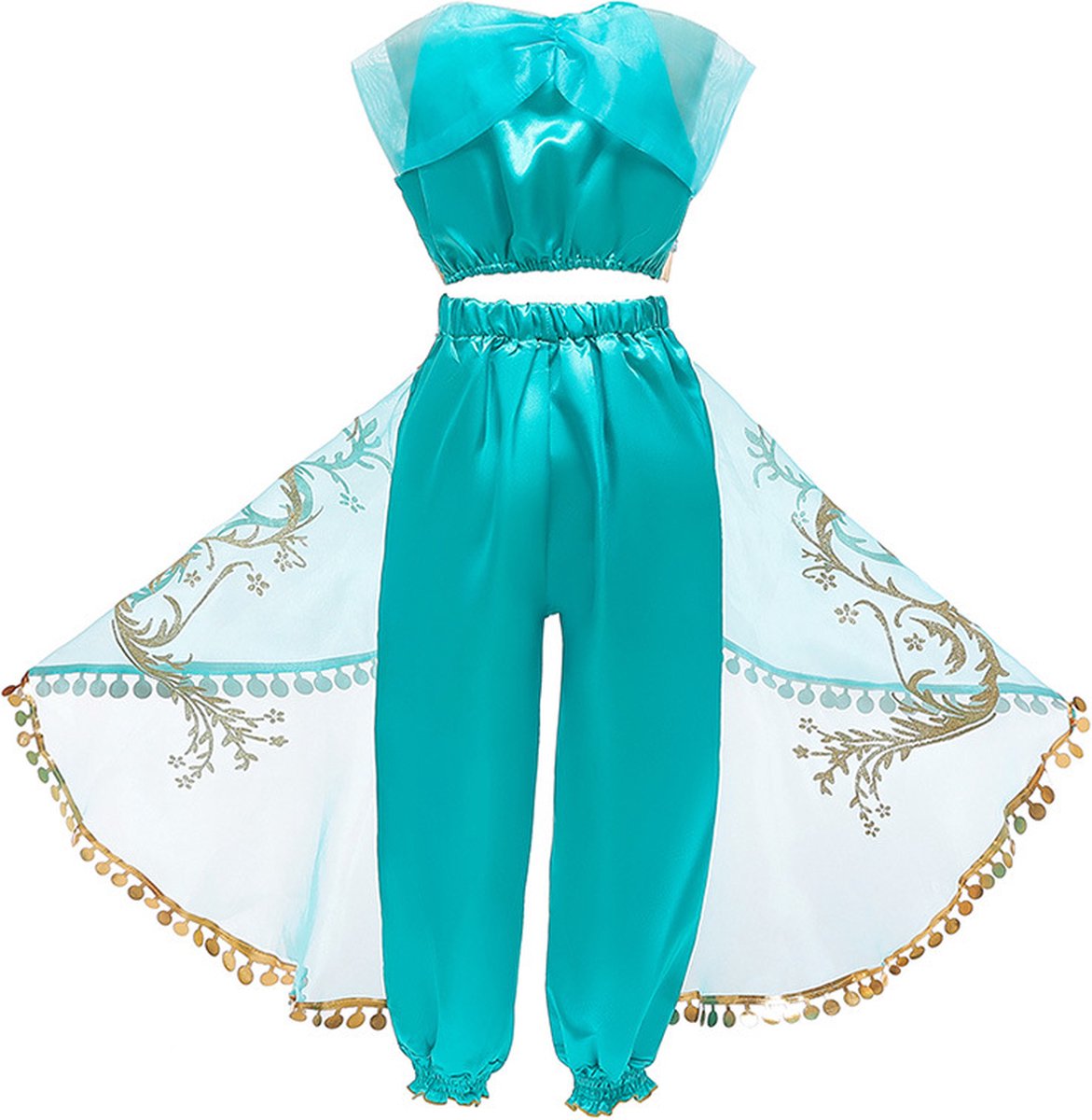 Joya Kids® Verkleed Prinses Kostuum | Arabische prinsessen jurk | Maat 116-122 (120) + Haarband | Cadeau meisje Sinterklaas — afbeelding 5