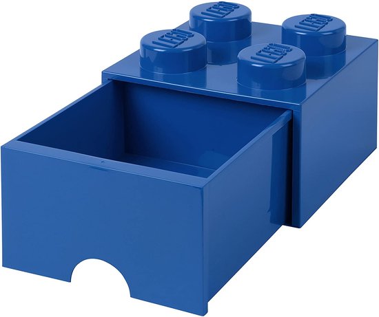 Lego - Opbergbox met Lade Brick 4 - Polypropyleen - Blauw