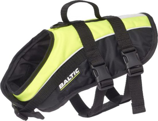 Baltic Hondenzwemvest Mascot Geel - Zwart L