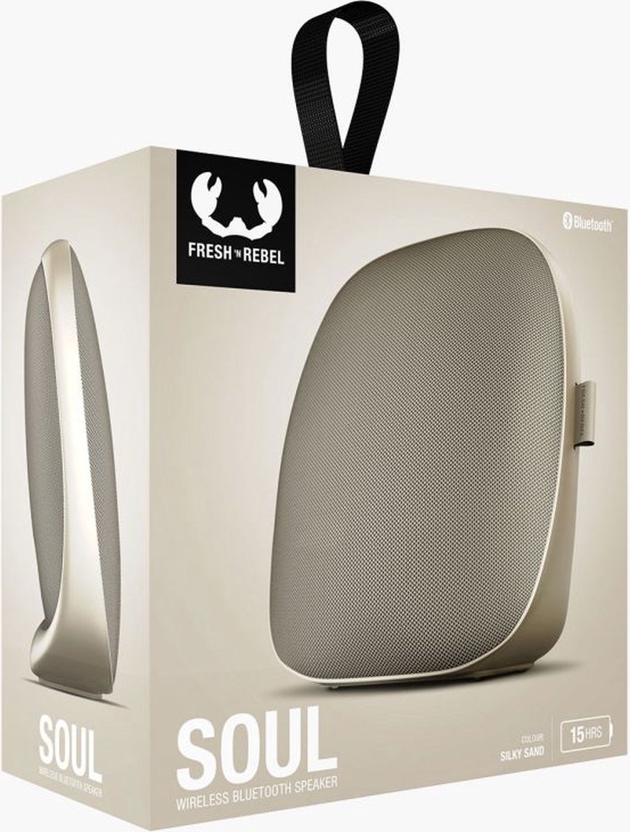 Fresh \'n Rebel Soul - Bluetooth speaker - Silky Sand - Beige - Draadloze  speaker -... | bol
