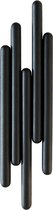XLBoom Tuub Kapstok Small - RVS - Zwart - 9,5 × 6 × 37,5 cm