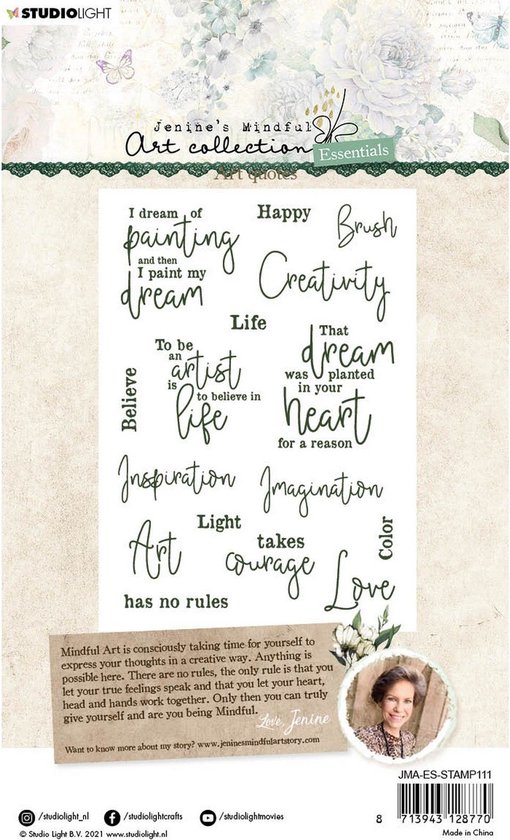 Studio Light Essentials clear stamp Art quotes nr.111 | bol.com