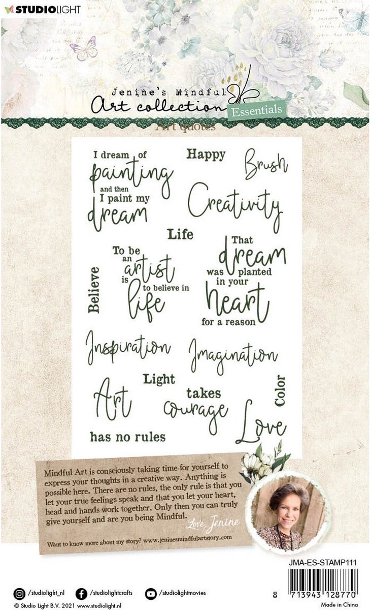 Studio Light Essentials clear stamp Art quotes nr.111 | bol.com