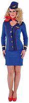 Blauw stewardessen kostuum voor dames 40 (l)