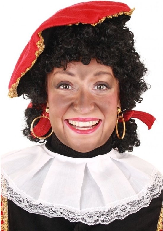 Pruik - Piet - Verstelbare kap - Met staartjes