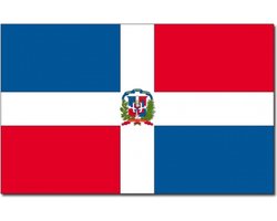 Vlag Dominicaanse Republiek - 90 x 150 cm - Dominicaanse Vlag - República Dominicana