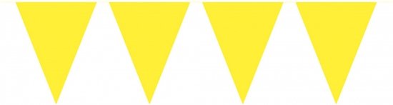 Gele vlaggenlijn 10 meter