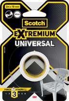 Scotch ducttape Extremium Universal, ft 19 mm x 3 m, wit