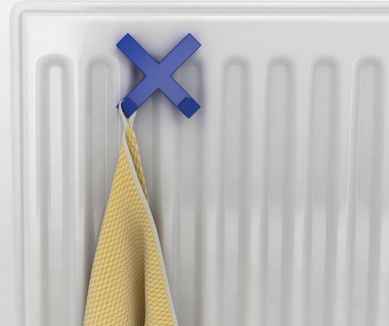 Dahle Magneet Mega Magnet Cross XL , blau, 90 x 90 mm, incl. 2 Haken (b x h) 90 mm x 90 mm Blauw 1 stuk(s) 76-95550-14820