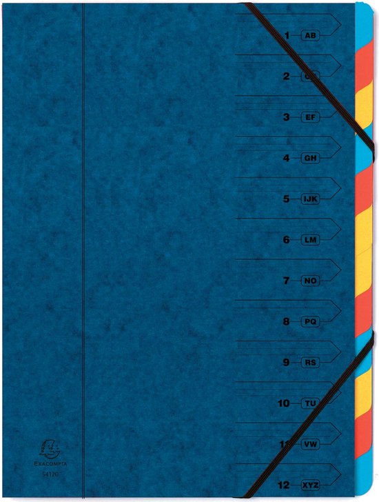 Exacompta - Ref. 540705E - 1 Sorteermap met vaste rug en elastosluiting