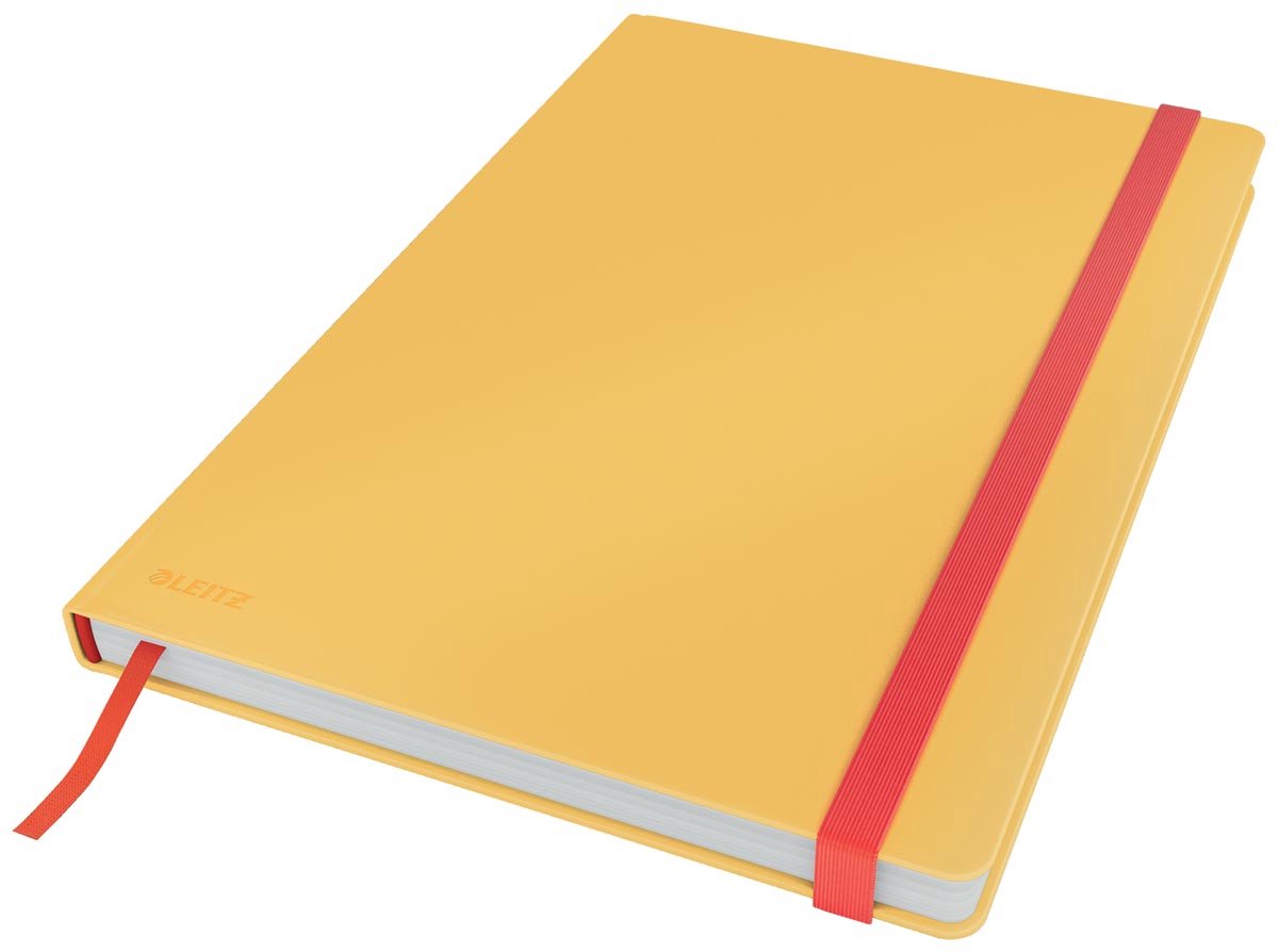 Notitieboek leitz cosy b5 160blz 100gr lijn geel | 1 stuk | 5 stuks