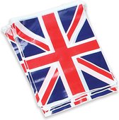 3x stuks vlaggenlijnen met rechthoekige vaantjes/vlaggetjes van Groot Britannie 7 meter - Union Jack - Engeland - Vlaggen