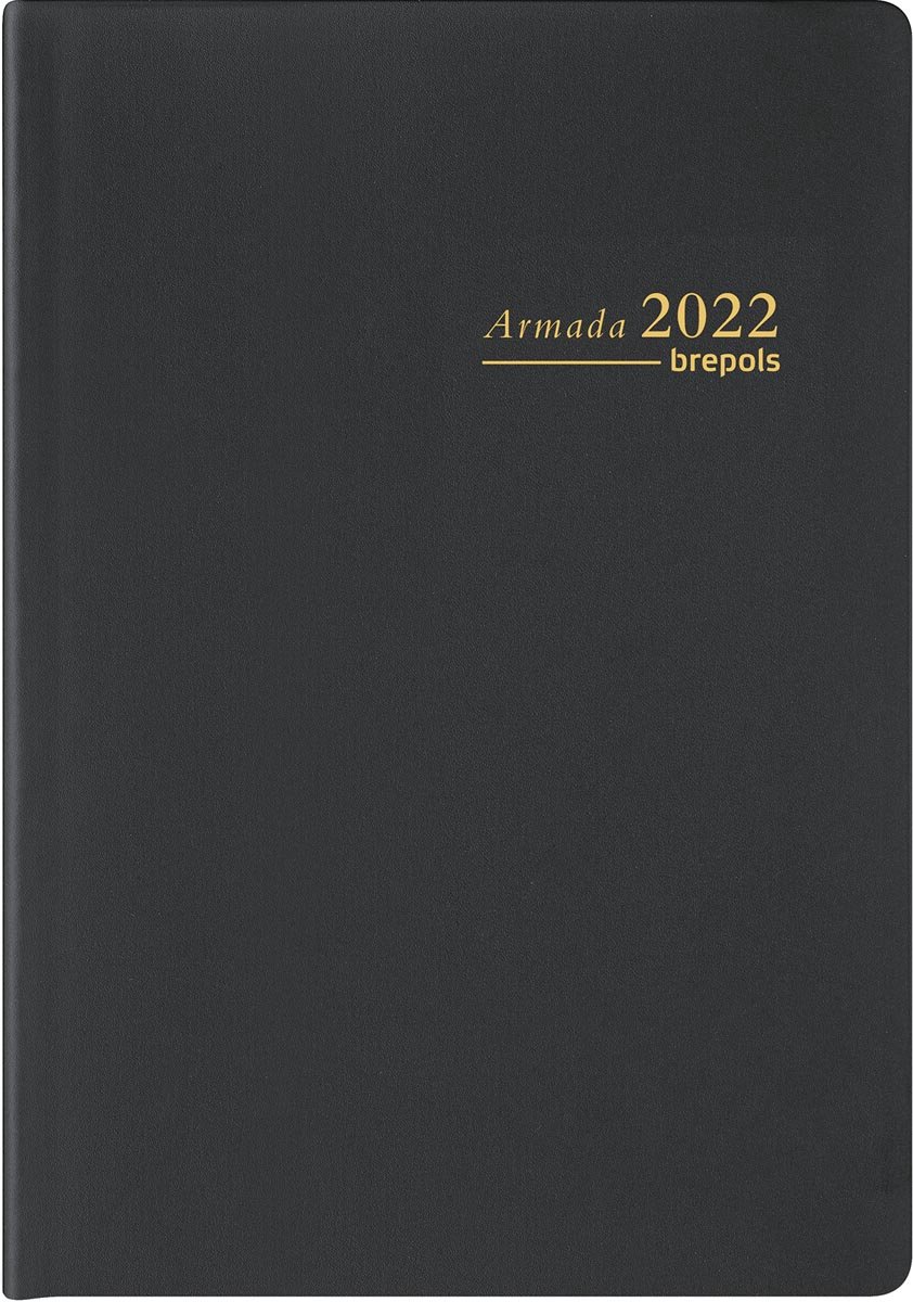 Brepols Armada 2022 Agenda - ZAK FORMAAT - 6.5 x 10.5 cm - Zwart