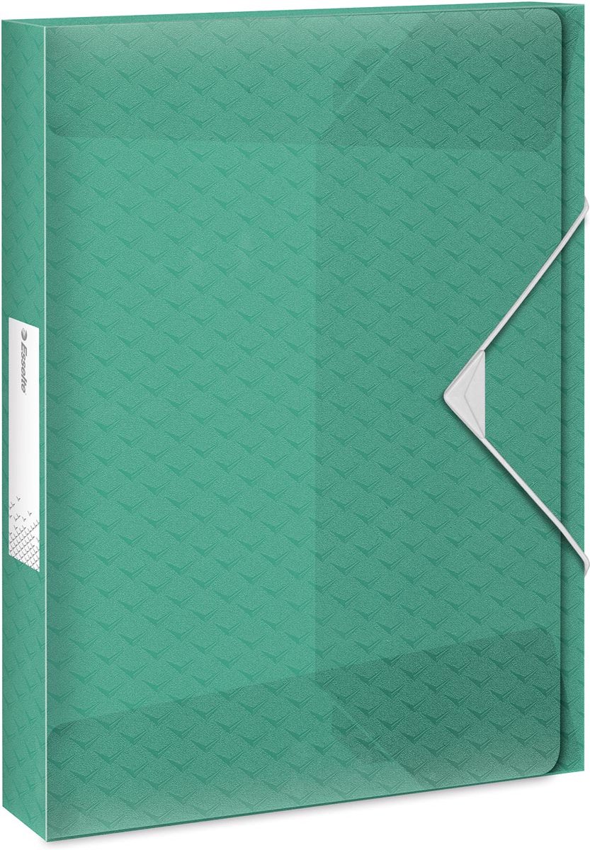 Esselte Colour'Breeze A4 Documentenbox - Dosiermap voor 350 Vellen - Rugbreedte van 40mm - Groen