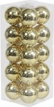 Othmar decorations Kerstballen - 20x - goud - kunststof - 8 cm