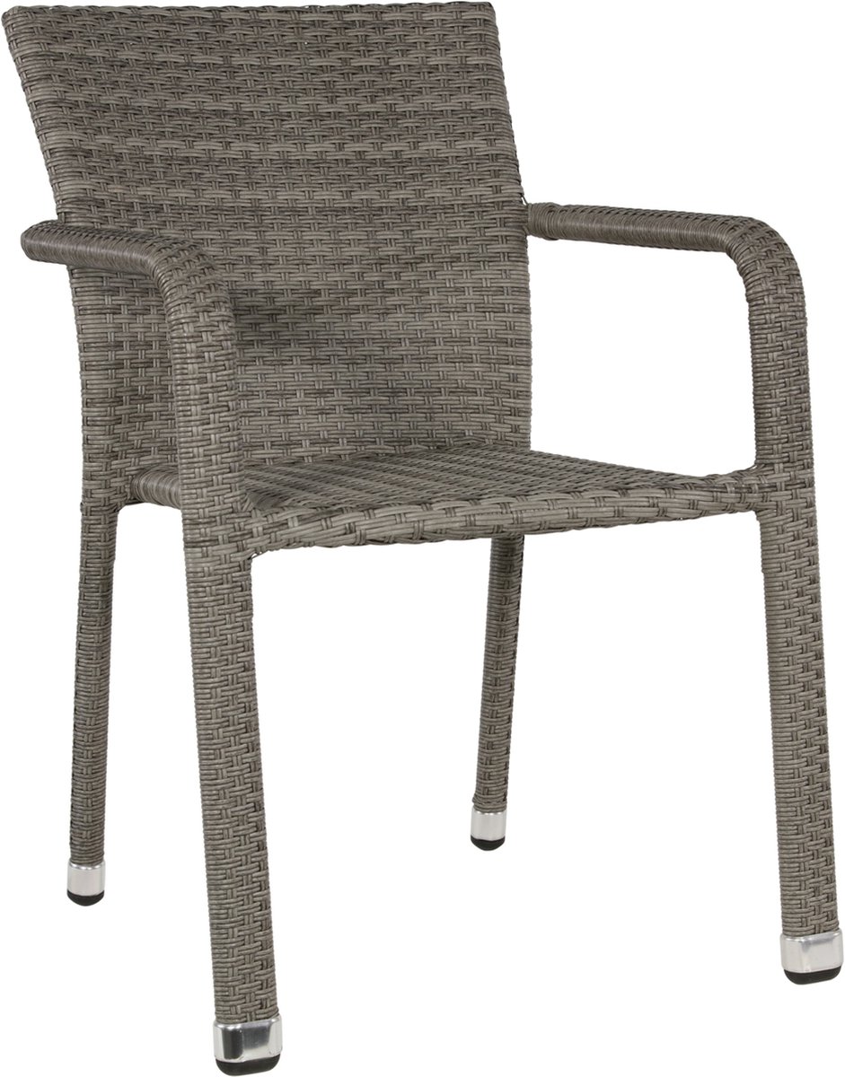 Lesli Living Sol stackable garden chair - grey