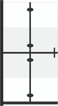 vidaXL - Inloopdouchewand - inklapbaar - 70x190 - cm - ESG-glas - halfmat