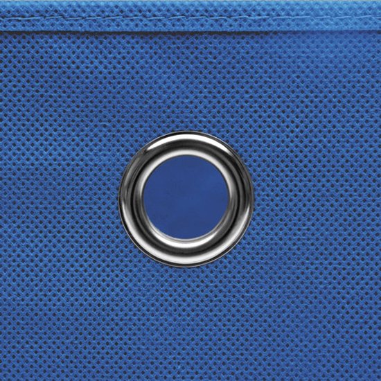 vidaXL Lot de 10 Boîtes de rangement Bleu 28 x 28 x 28 cm - Opbergbox - Organiseur de placard - Opbergbox pliable