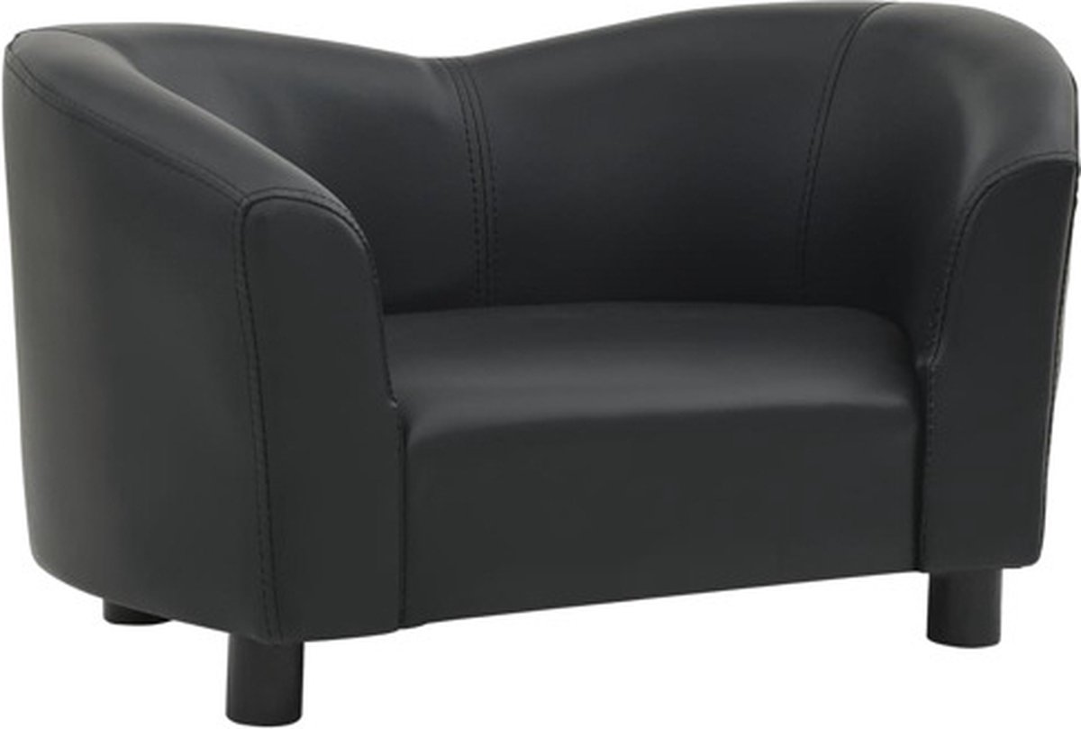 Bol.com vidaXL - Hondenbank - 67x41x39 - cm - kunstleer - zwart aanbieding