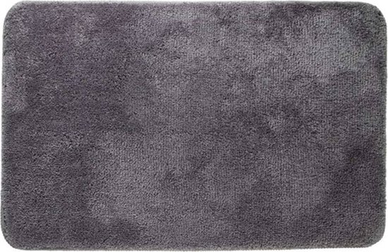 Sealskin Angora - Badmat 60x90 cm - Polyester - Donkergrijs