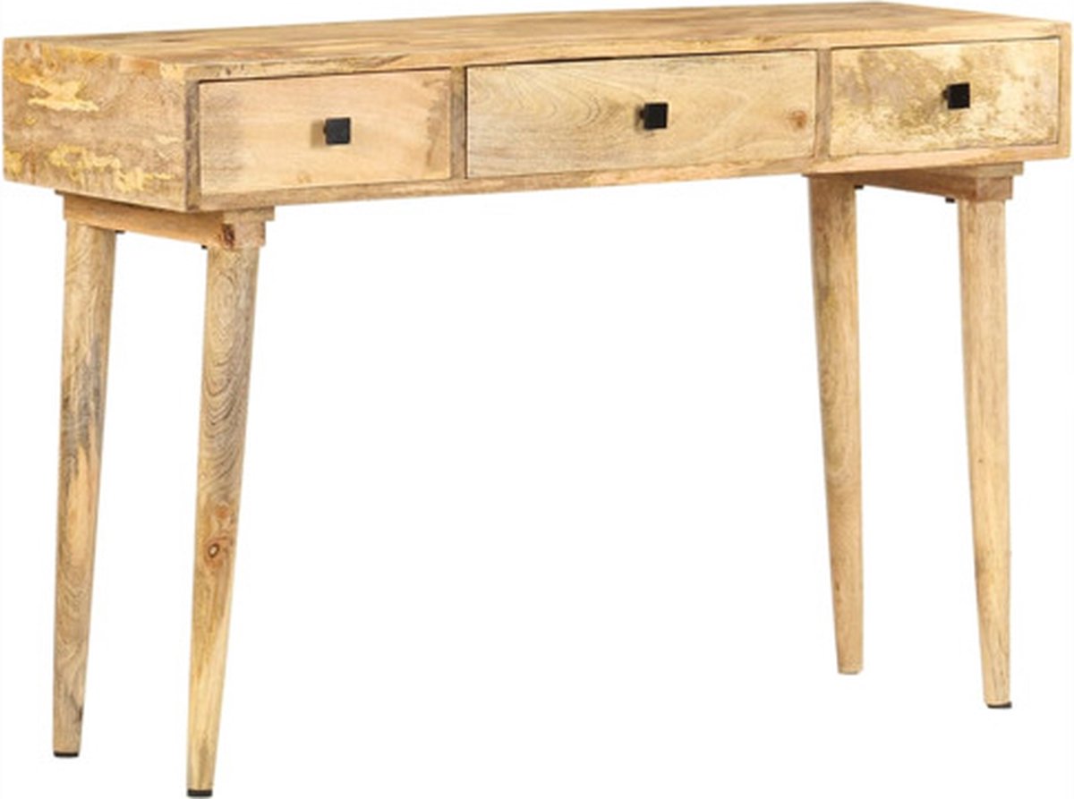 vidaXL Wandtafel - 115x35x76 - cm - massief - mangohout Bruin