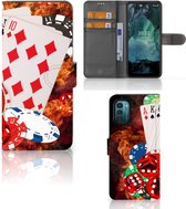 GSM Hoesje Nokia G11 | G21 Wallet Book Case Personaliseren Casino