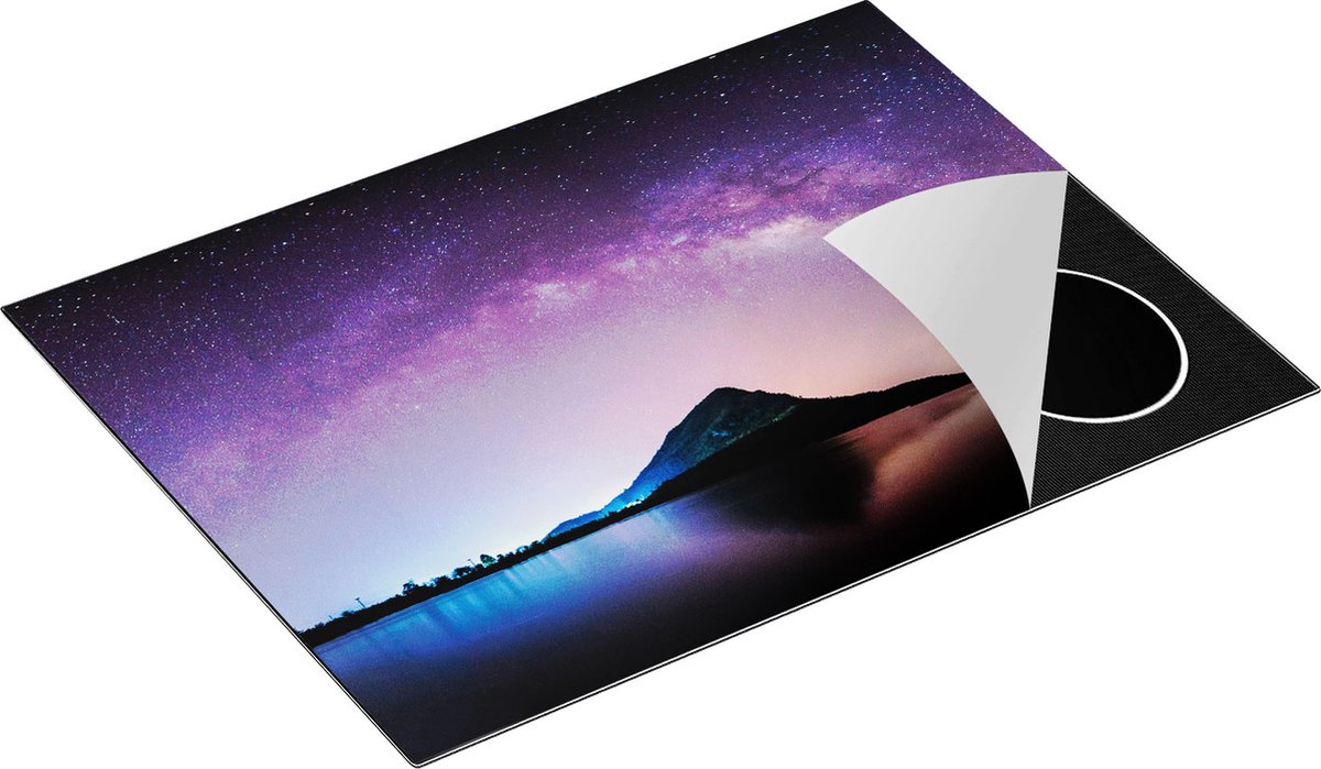 Chefcare Inductie Beschermer Melkweg bij een Berg in Thailand - 70x52 cm - Afdekplaat Inductie - Kookplaat Beschermer - Inductie Mat