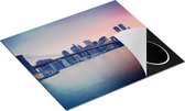 Chefcare Inductie Beschermer New York Brooklyn Brug bij Zonsondergang - 60x52 cm - Afdekplaat Inductie - Kookplaat Beschermer - Inductie Mat
