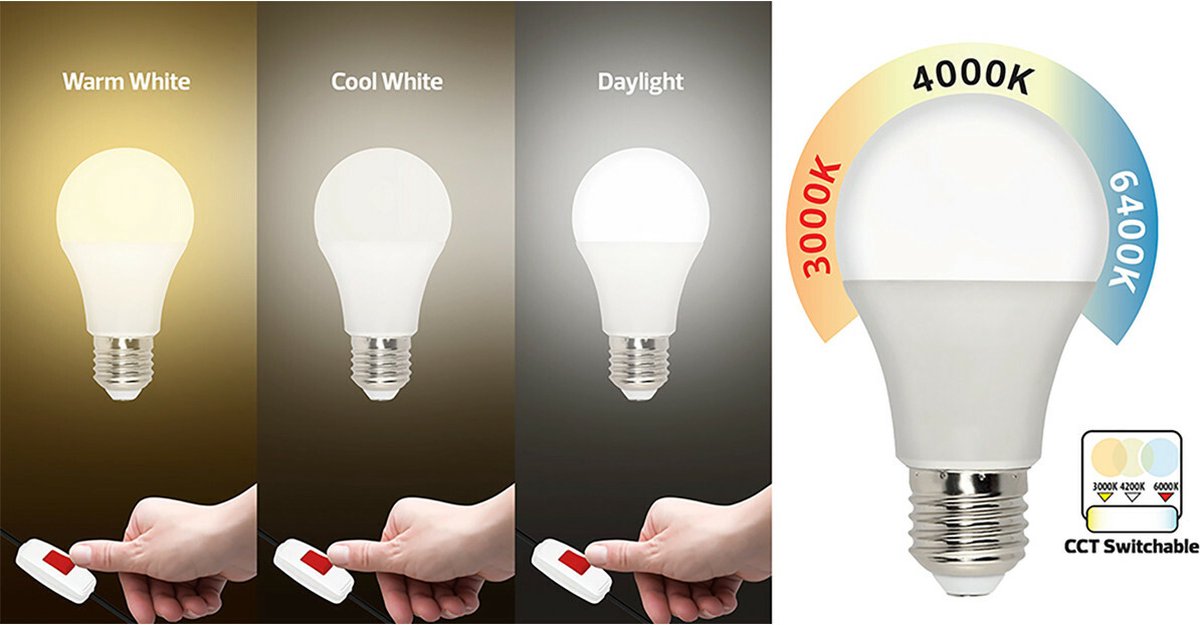 Ampoule LED E27 6W filament Opaque Température de Couleur: Blanc froid 6400K