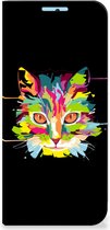 Coque Smartphone Xiaomi Redmi Note 11/11S Etui Portefeuille Mignon Cat Couleur