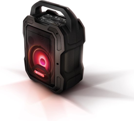Motorola Sound ROKR 800 Bluetooth Speaker - 20-Uur Afspeeltijd - FM-Radio - Gekleurde LED-Verlichting - DC, USB, AUX, en MIC Aansluitingen - True Wireless Technologie - Zwart van Motorola — afbeelding 4