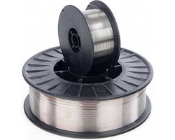 HBM 0,9 Kg 0,9 mm gasloos fluxcored lasdraad op 100 mm Spoel
