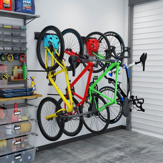 Fiets Ophangsysteem - Gereedschapshouder - Fietshaak - Fiets Ophangbeugel - Muurbeugel Fiets - Fietsenrek - Fietsbeugel van Merkloos — afbeelding 4