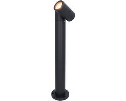 Amy LED sokkellamp - GU10 fitting - Padverlichting - Tuinspot - Kantelbaar - excl. lichtbron - 45 cm - IP65 Voor buiten - Zwart