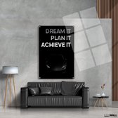 Luxe Canvas Schilderij Dream It | 75x100 | Woonkamer | Slaapkamer | Kantoor | Muziek | Design | Art | Modern | ** 4CM DIK! 3D EFFECT**
