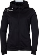 Kempa Player Hood Jacket Dames Zwart-Wit Maat XL