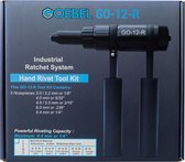 GOEBEL® - GO-12-R Tweehand-Blindklinknagel Rateltang - Hand-Blindklinknageltang Blindklinknagel Handtang Werkbereik ø 3,0 / 3,2 /4,0 / 4,8 / 5,0 / 6,0 / 6,4 mm