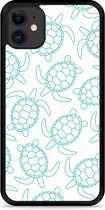 iPhone 11 Hardcase hoesje Schildpadjes - Designed by Cazy