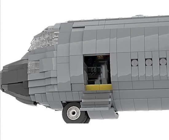 MEGA WW2 Lockheed C-130 Hercules Vliegtuig Bouwpakket | Technic Creator Compatible | Toy Brick Lighting | Airplane | Oorlog | Militair |  5250+ Bouwstenen | UNIEK - Toy Brick Lighting®