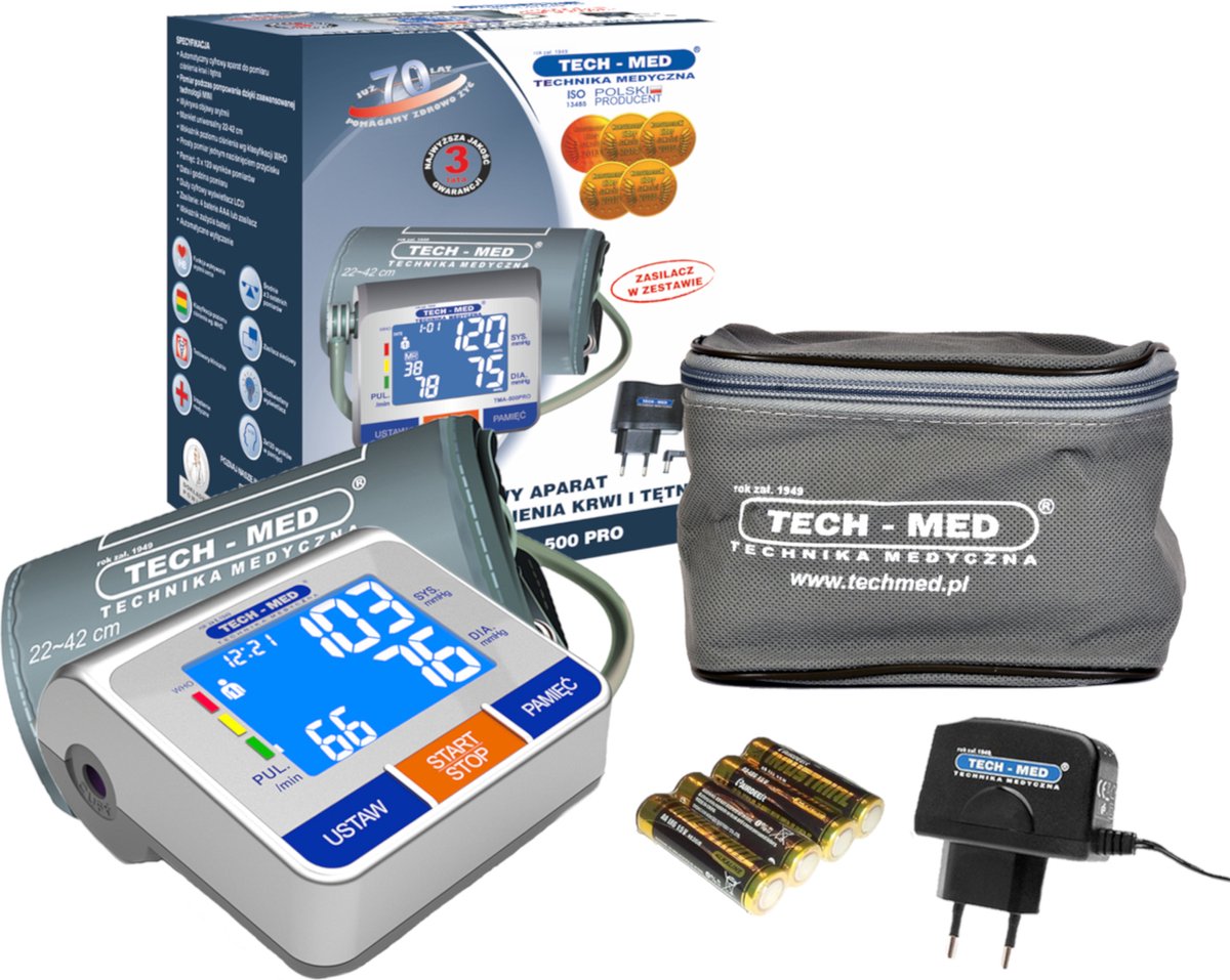 Tech-Med - Elektronische bloeddrukmeter Universele manchet 22-42 cm