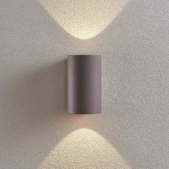 Lindby LED wandlamp buiten Abby (modern) in Zwart uit kunststof, inclusief lichtbron - buitenwandlamp Lindby LED wandlamp buiten Abby (modern) in Zwart uit kunststof, inclusief lichtbron - buitenwandlamp