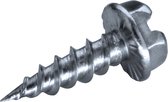 GOEBEL® - 1000 x Boorschroeven (Tapits) DRILL (Ø x L) 4,2 x 19 mm Staal Verzinkt met Zonder Ring - Schroeven - 5010142190