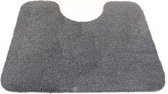 WC mat Soft donker grijs 50x60 met uitsparing 21cm