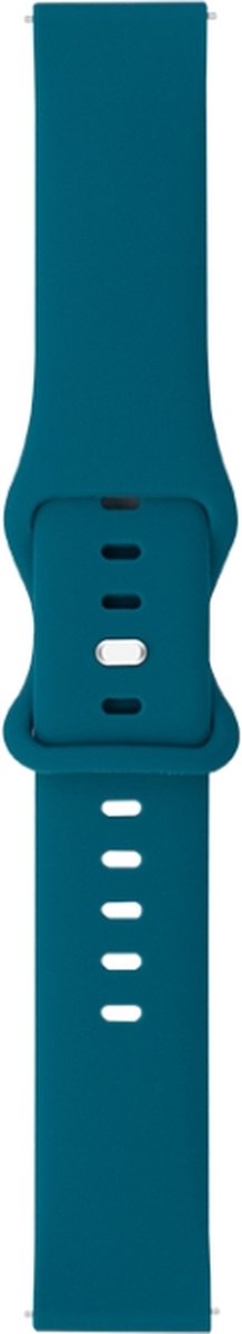 Siliconen bandje - geschikt voor Huawei Watch GT (Runner) / GT 2(e) 46 mm / GT 3 / 4 / 5 (Pro) 46 mm / Watch 3 (Pro) / Watch 4 (Pro) / GT 6 (PRO) 46mm - staalblauw