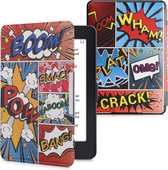 kwmobile hoes geschikt voor Amazon Kindle Paperwhite - Magnetische sluiting - E reader cover in meerkleurig - Stripboek design