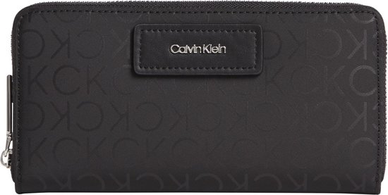 Calvin Klein - portefeuille CK must nylon b/a lg - RFID - femme - noir